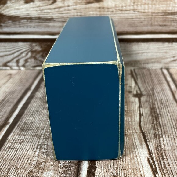 QUESTIONABLES Blue Wooden Sign Plaque Box Math Didn't Use Algebra Once 6.5" - Picture 5 of 6